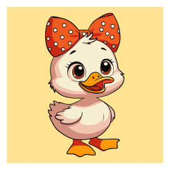 Товари для малювання - Картина за номерами Qbee Качечка 25 х 25 см (QB900-007)