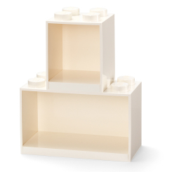 Боксы для игрушек - Набор полок-кирпичиков LEGO Lifestyle 4+8 белый (41171735)