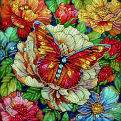 Мозаика - Алмазная мозаика Brushme Цветная бабочка (BH003)
