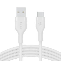 Павербанки - Кабель Belkin USB-A > USB-C зарядка/синхронизация Belkin 15Вт Type-C силиконовый с клипсой белый (CAB008BT2MWH) Павербанки - Кабель Belkin USB-A > USB-C зарядка/синхронизация Belkin 15Вт Type-C силиконовый с клипсой белый (CAB008BT2MWH)