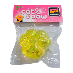 Антистресс игрушки - Антистресс игрушка Monster Gum Крутой замес Cat's Paw желтая (T26182/4)