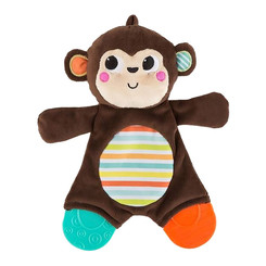 Підвіски, мобілі - Плюшева іграшка-прорізувач Bright Starts М'які друзі мавпочка (8916/8916-3)