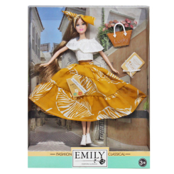 Ляльки - Лялька Emily з квітами у кошику MIC (QJ111A) (223543)