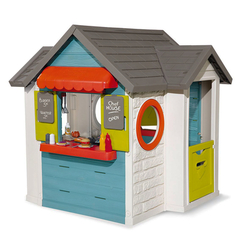 Ігрові комплекси, гойдалки, гірки - Ігровий будиночок Smoby Шеф хауз з кухнею та набором посуду (810403)