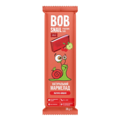 Солодощі - Натуральний мармелад Bob Snail Яблуко-Вишня (4820219340072)