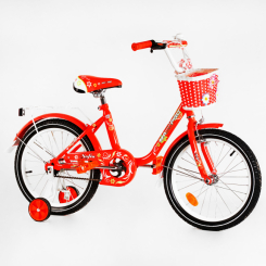 Велосипеды - Детский велосипед корзинка багажник CORSO 18" SOFIA Orange (116227)