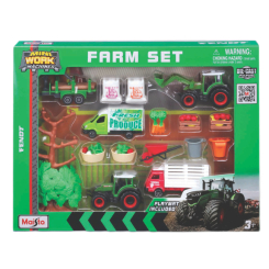 Транспорт і спецтехніка - Ігровий набір Maisto Super farm play set зелений (12565/2)