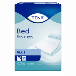 Товары по уходу - Пеленки мочепоглощающие Tena Bed Plus 60 х 60 см 5 шт (7322540801910)