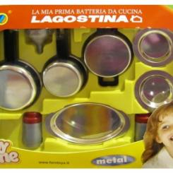 Детские кухни и бытовая техника - Набор кухонной металлической посуды Лагостина (2763F)