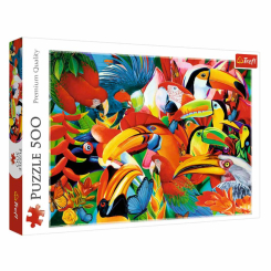Пазлы - Пазл Trefl Цветные птицы 500 деталей (37328)