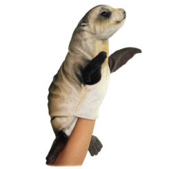 Мягкие животные - Игрушка-перчатка Hansa Puppet Тюлень маленький 35 см (4806021980330)