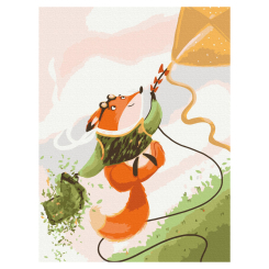 Товари для малювання - Картина за номерами Brushme Політ на повітряному змії (KBS0129)