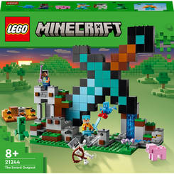 Конструктори LEGO - Конструктор Lego Minecraft Форпост із мечем (21244)