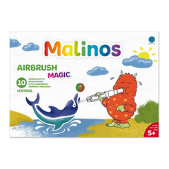Канцтовари - Фломастери-аерографи Malinos Magic з трафаретами (MA-300964) (565084)