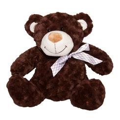 Мягкие животные - Мягкая игрушка Grand Медведь коричневый с бантом 40 см (4001GMU)