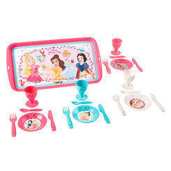 Детские кухни и бытовая техника - Набор посуды Smoby Disney Princess Полдник с подносом (310575)