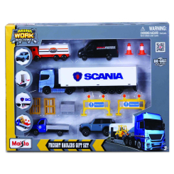 Транспорт і спецтехніка - Ігровий набір Maisto Mini work machines Scania (12630/1)