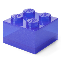 Боксы для игрушек - Коробка для хранения LEGO Lifestyle Кирпич 4 фиолетовый с блестками (40090800)