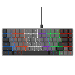 Игровая периферия - Клавиатура GamePro Red switch low profile Dark gray (MK140R)