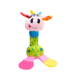 Брязкальця, прорізувачі - М’яка іграшка-брязкальце Lindo з прорізувачем коник (6954690210048)