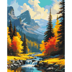 Товари для малювання - Картина за номерами Art Craft Гірський краєвид 40 х 50 см (11052-AC)