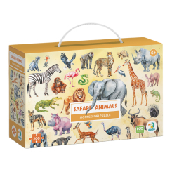 Пазлы - Пазл DoDo Монтессори Сафари 200 элементов (300628) Пазлы - Пазл DoDo Монтессори Сафари 200 элементов (300628)