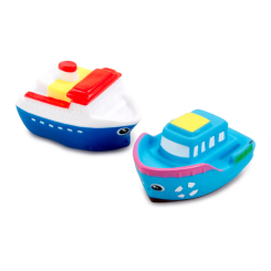 Игрушки для ванны - Игрушечный набор для ванны Addo Droplets Две лодочки белая и голубая (312-17102-B/3)