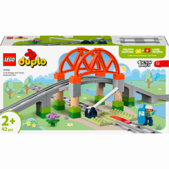 Конструктори LEGO - Конструктор LEGO DUPLO Додатковий набір. Залізничний міст і колії (10426)