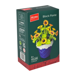 Конструкторы с уникальными деталями - ​Конструктор Sembo Block Florist Подсолнечники 96 деталей (601289)
