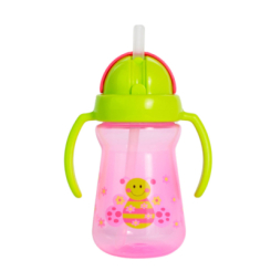 Товары по уходу - Поильник Lindo С соломинкой розовый (8850217807334)