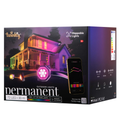 Мебель для геймеров - Гирлянда Smart LED Twinkly Permanent Light RGB72 IP65 белый кабель (TWPL072STP-TEU)