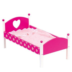 Мебель и домики - Аксессуар для куклы Кровать Bino С одеялом (83700)