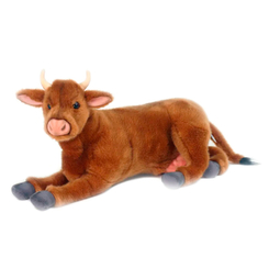 М'які тварини - М'яка іграшка Hansa Корова коричнева 44 см (4806021955505)