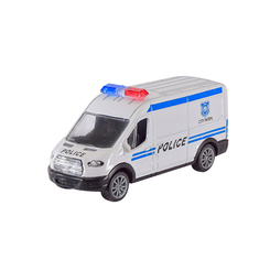 Транспорт и спецтехника - Автомодель Автопром Police белая с голубой вставкой (AP7424/3)
