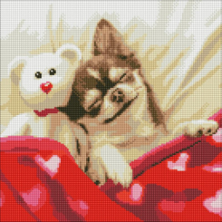 Мозаика - Алмазная мозаика Ідейка Спящая красавица 40 х 40 см (AMO7730)