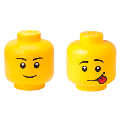 Боксы для игрушек - Набор боксов-голов LEGO Lifestyle Boy/Silly Large (40321740)