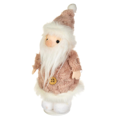 Аксесуари для свят - М'яка іграшка Elso Дід Мороз Бежевий (002NM) (MR35052)