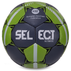 Спортивные активные игры - Мяч для гандбола SELECT HB-3659-2 №2 PVC Серый-зеленый