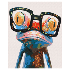 Товари для малювання - Картина за номерами Brushme Жабка в окулярах (BS9344)