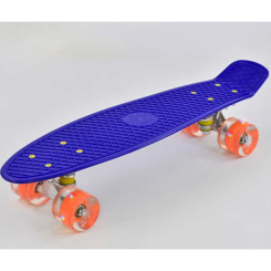 Пенниборд - Пенни борд Best Board со светящимися PU колёсами Dark Blue (74181)