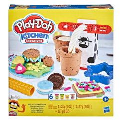 Набори для ліплення - Набір для творчості Play-Doh Kitchen Creations Забавні закуски Молочний коктейль (E5112/E5471)