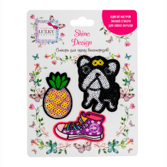 Бижутерия и аксессуары - Набор стикеров для одежды Lukky Бульдожик (T19710)