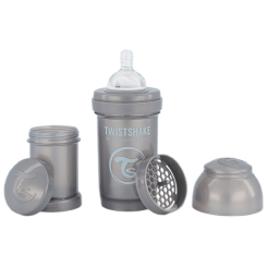 Пляшечки, соски та аксесуари - Пляшечка для годування Twistshake Pearl Grey 180 мл (78378)