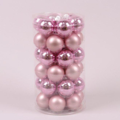 Аксесуари для свят - Кульки скляні Flora D-3,8 см. 36 шт(44565) (MR35702)