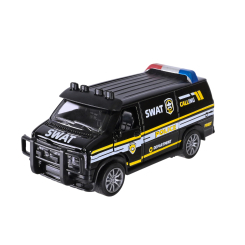 Транспорт и спецтехника - Полицейская машина SWAT Автопром черная (AP74206/2)