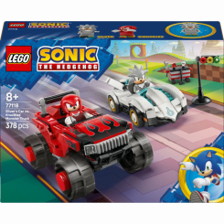 Конструктори LEGO - Конструктор LEGO Sonic the Hedgehog Автомобіль Сільвера vs. монстр вантажівки Наклза (77118)