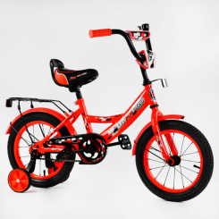 Велосипеды - Детский велосипед звоночек багажник Corso 14" MAXXPRO Red (116203)
