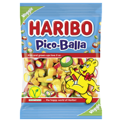 Солодощі - ​Цукерки желейні Haribo Pіco-Balla неглазуровані з фруктовим смаком 85 г (8426617002473)