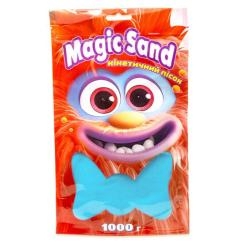 Антистресс игрушки - Кинетический песок Strateg Magic sand голубой 1 килограмм (39404-3)
