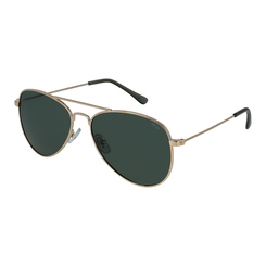 Солнцезащитные очки - Солнцезащитные очки INVU Kids Зелено-золотые авиаторы (K1802H)
